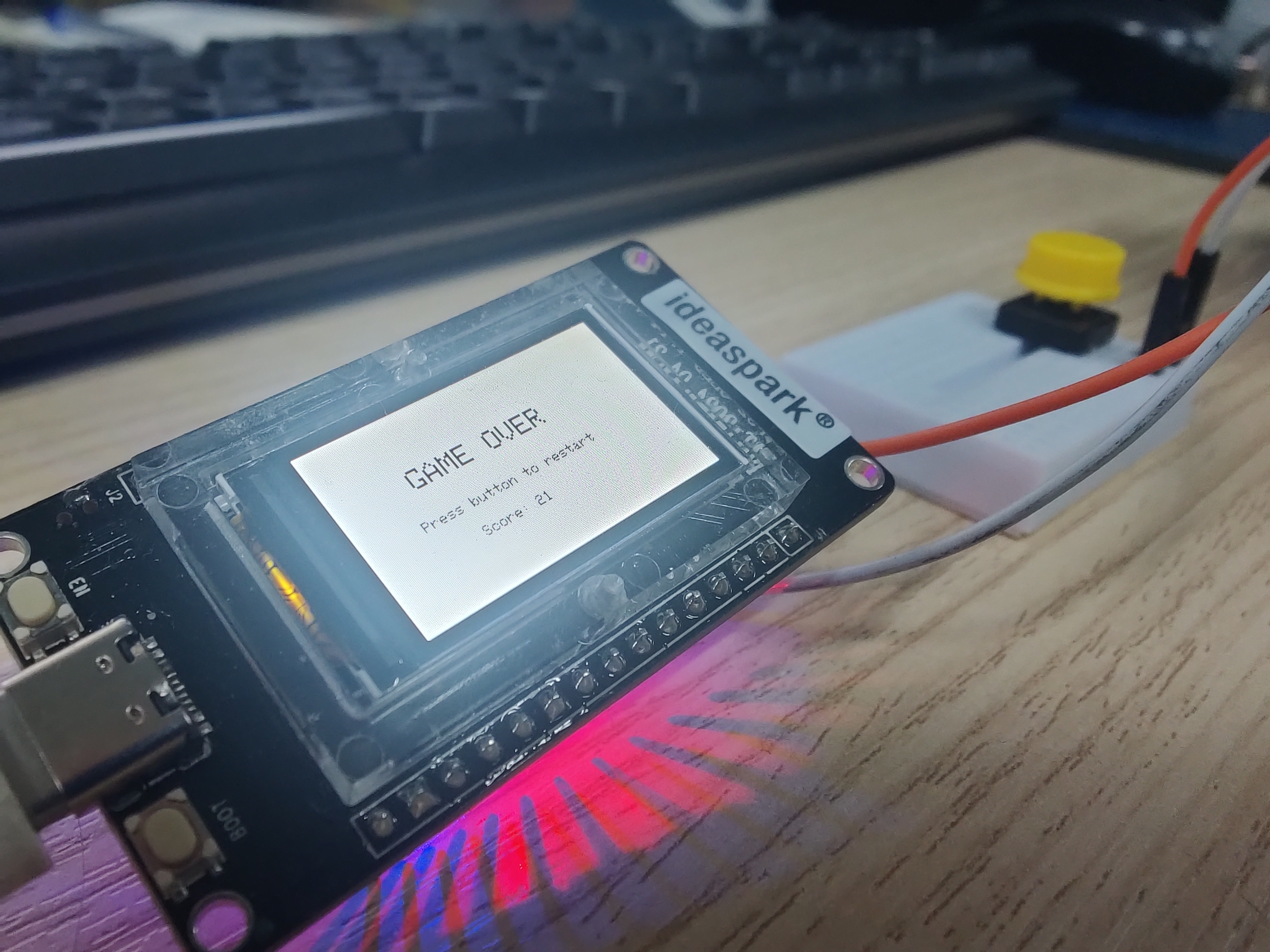 Πλακέτα ESP με το project Dino