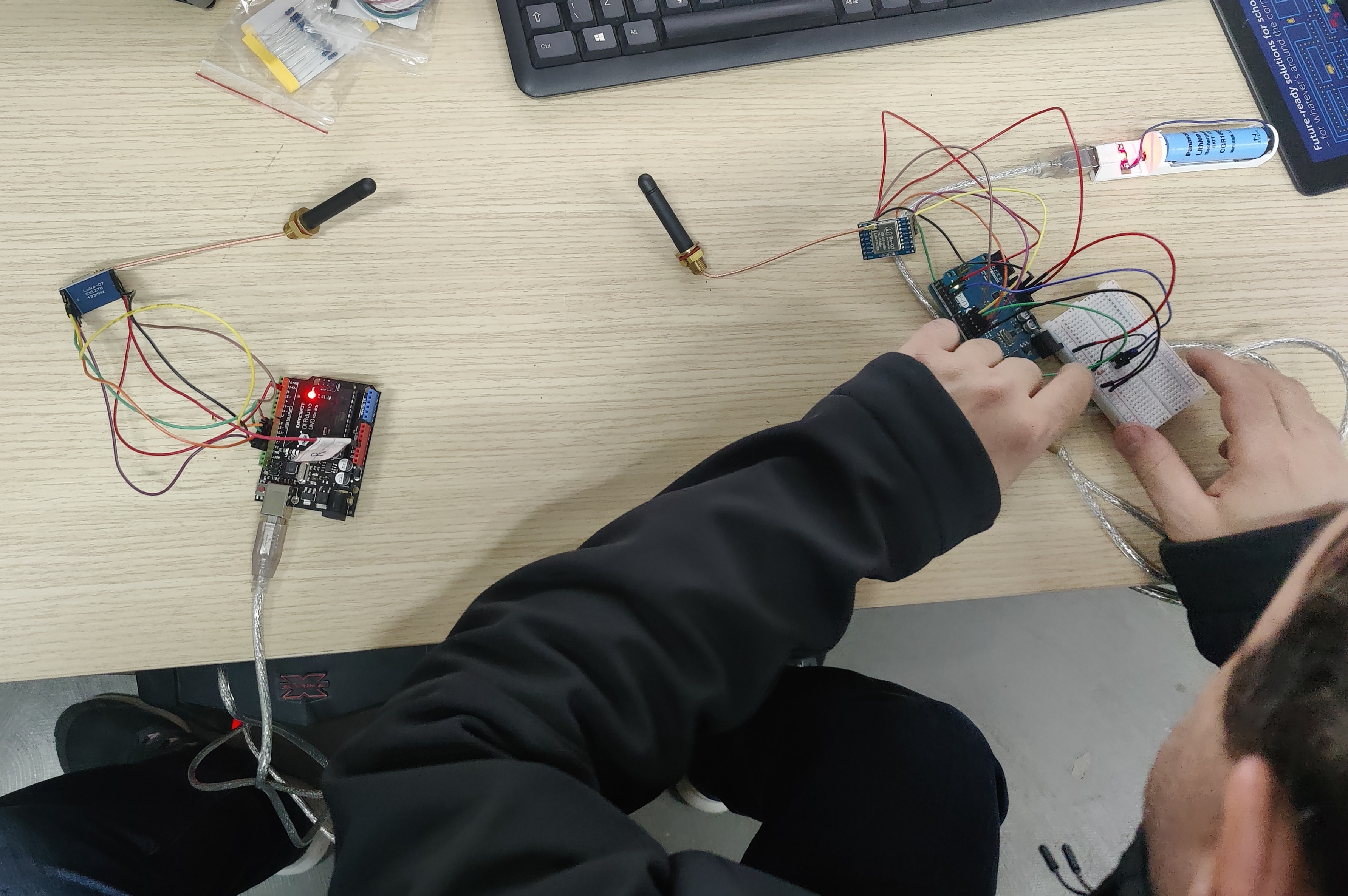 LoRa transmitter και receiver
